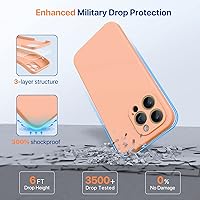 Vista 280 de Miracase Funda diseñada para iPhone 13 Pro Max con protector de pantalla, [forro de microfibra suave antiarañazos], funda protectora de silicona