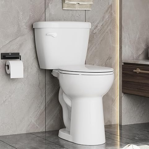 Toilet, 19 in Extra Elongated Bowl, 15.5 in Comfort Height, Two-Piece, Soft-Clos