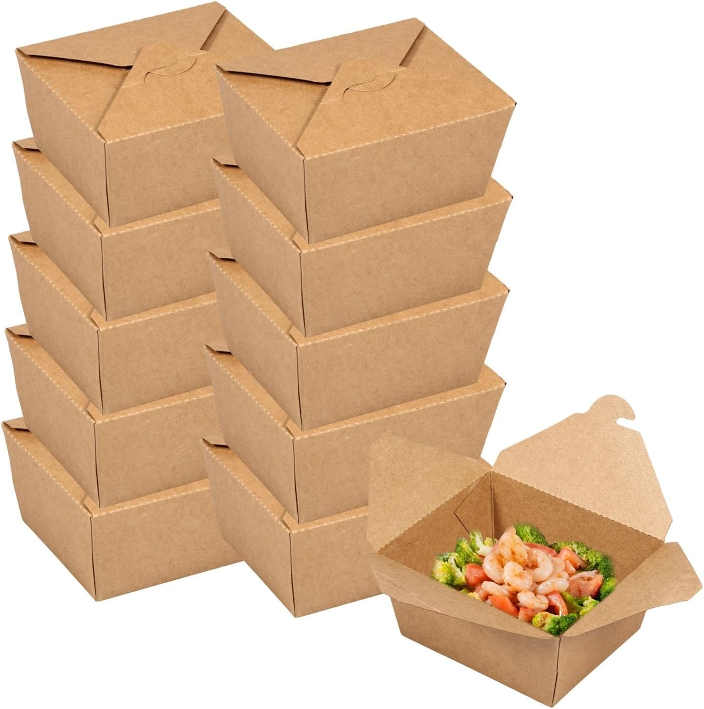 Chinese Take Out Boxes Chinese Take Out Boxes 50Pcs Food Containers 30oz Paper Container Recyclable To Go for Restaurant Party