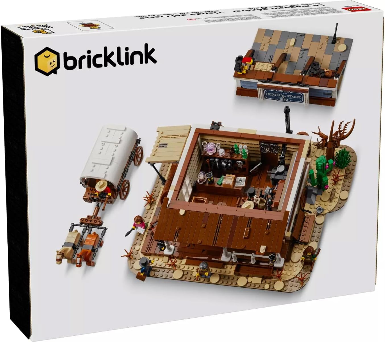 LEGO 910031 Wild West General Store Building Kit - 1,906 Pieces - Detailed 19th Century Mining Town Scene with 5 Minifigures, 2 Horses, and Authentic Accessories
