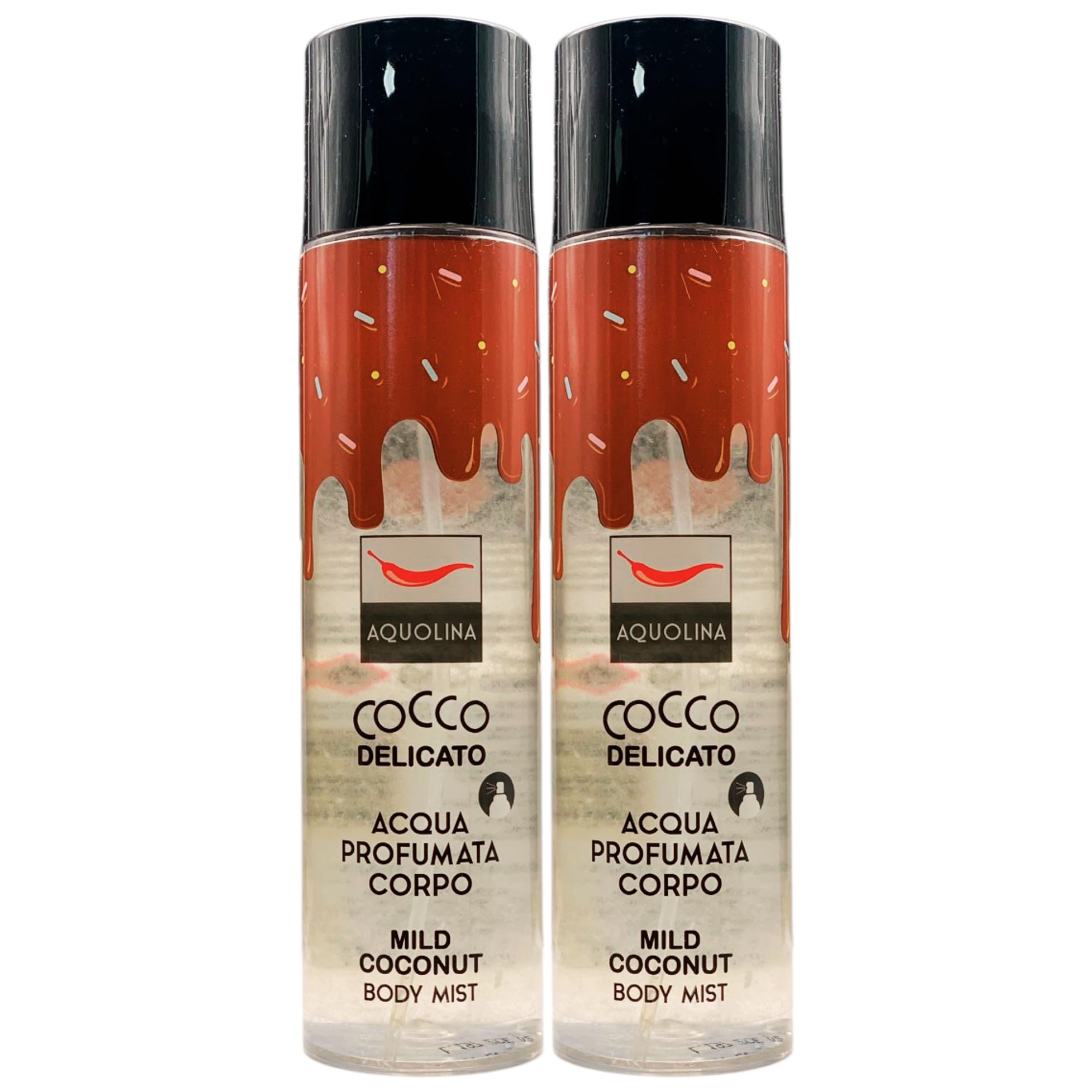 Acqua Profumata Corpo COCCO Delicato, Avvolge La Pelle Con Dolci e Fresche Note Di Cocco, Donando Una Sensazione Di Freschezza e Leggerezza Che Dura a Lungo 236ml (2 Spray)