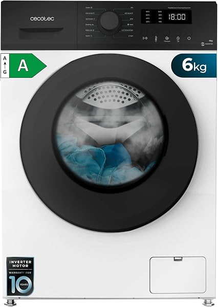 Cecotec 6 kg Lavadora Carga Frontal Bolero DressCode 6150 Inverter