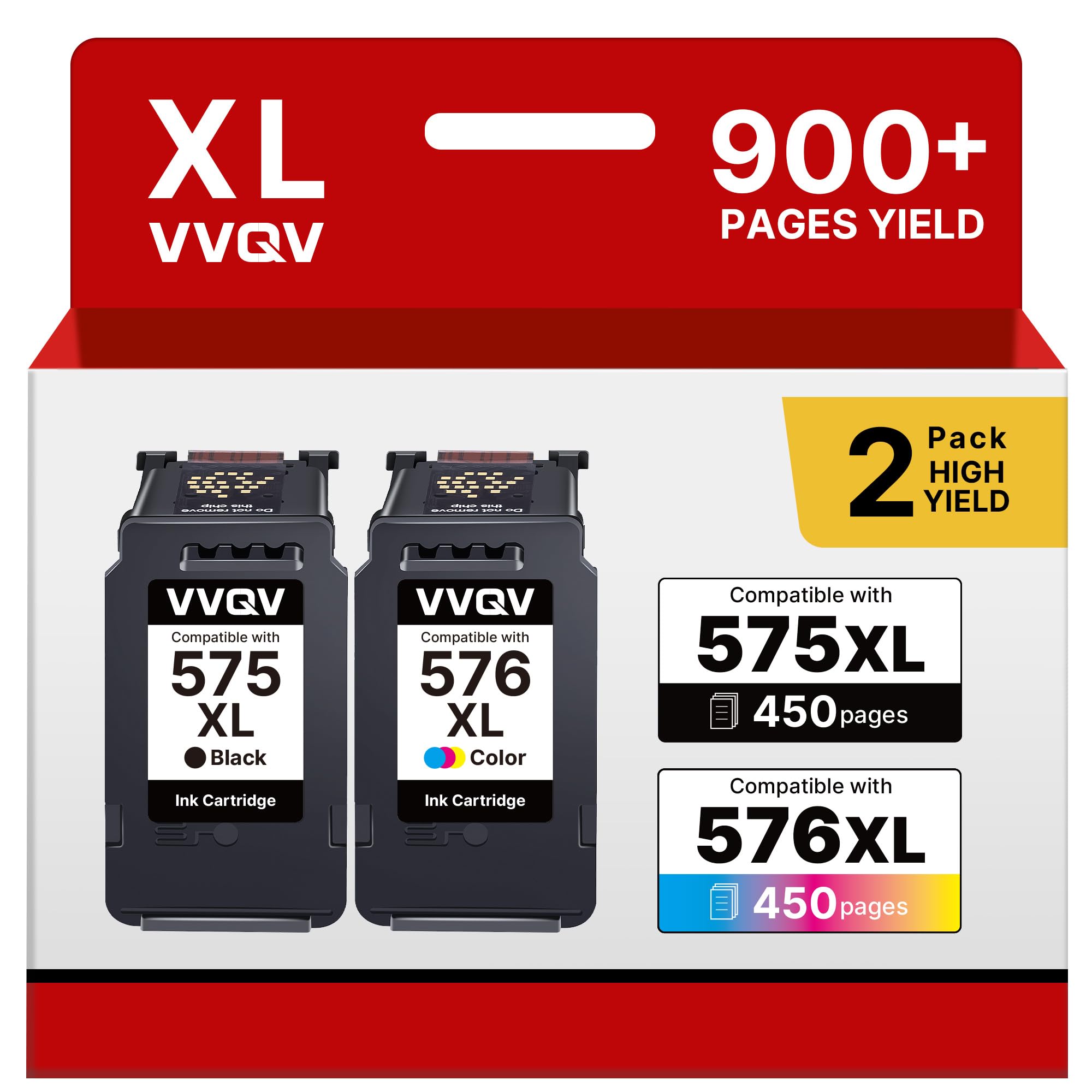 62 Druckerpatronen 62XL Schwarz und Farbe für HP 62 XL Schwarz Druckerpatronen 62 Farbe für HP OfficeJet 5740 5742 250 Patronen Envy 7640 5540 5640 5646 5548 5544 5643(2er-Pack)