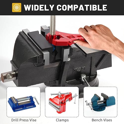 Miniatura 6 de Almohadilla de mandíbula de tornillo de banco de nailon, almohadilla reversible magnética, cubierta suave para mordazas de vicio, adecuada para