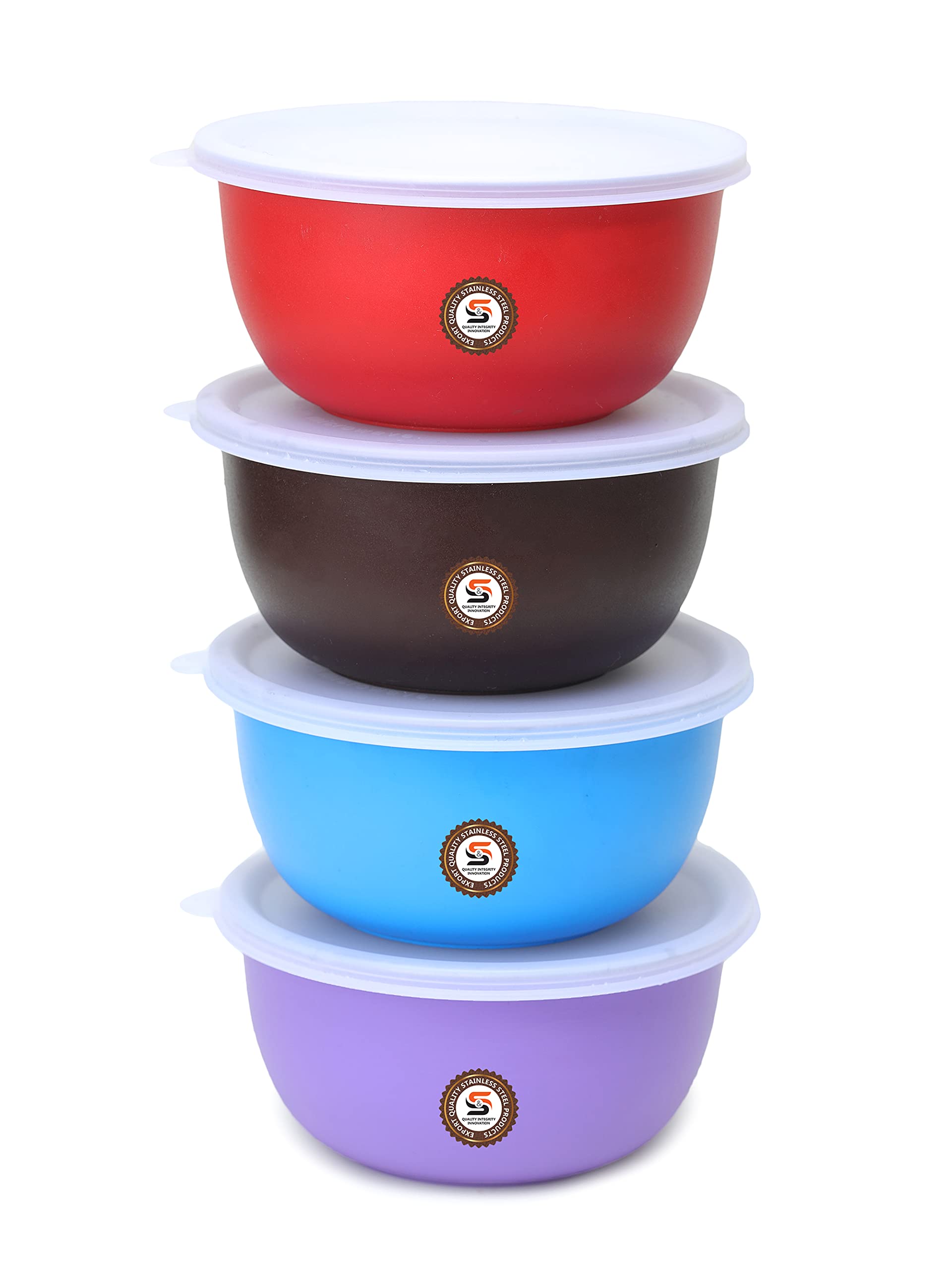 See full amazon price history chart for S&S Quality Integrity Innovation Bowl | 500Ml | Microwave Bowl, Stainless Steel Solid, Microwave Safe Bowl, Serving Bowl With Lid(Multicolor) - Pack Of 4 S&S Quality Integrity Innovation Bowl | 500Ml | Microwave Bowl, Stainless Steel Solid, Microwave Safe Bowl, Serving Bowl With Lid(Multicolor) - Pack Of 4 (B08TWY51Y4) Amazon Price History, Amazon Price Tracker