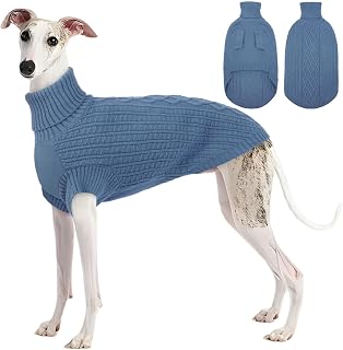 ASENKU Cable Knit Dog Sweater