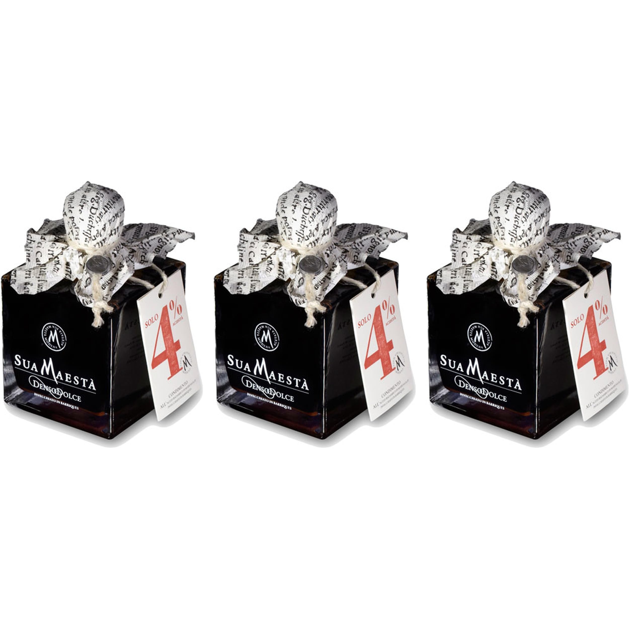 BELLEI Sua Maesta Denso Dolce Balsamico Essig Italien inkl. FeinWert E-Book (3 x 250 ml)
