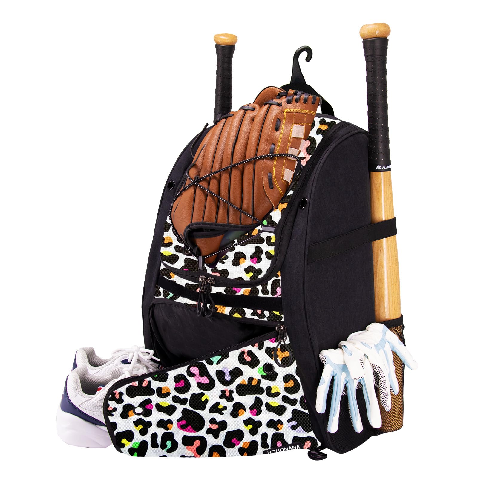 Softball Bag Youth Baseball Tball Bat Bag with Shoe Compartment
