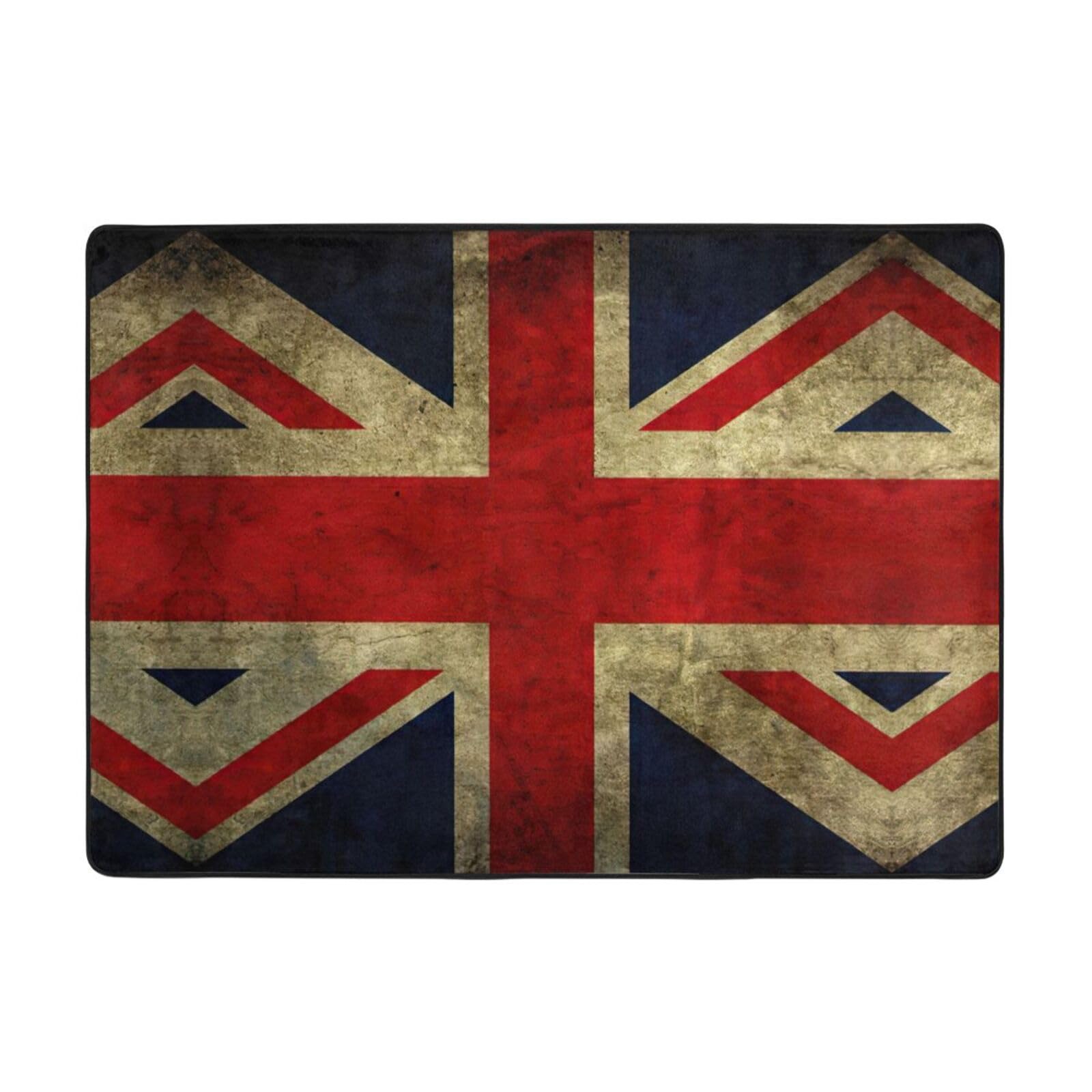Alfombra para yoga antideslizante OdDdot con bandera británica 203x148cm