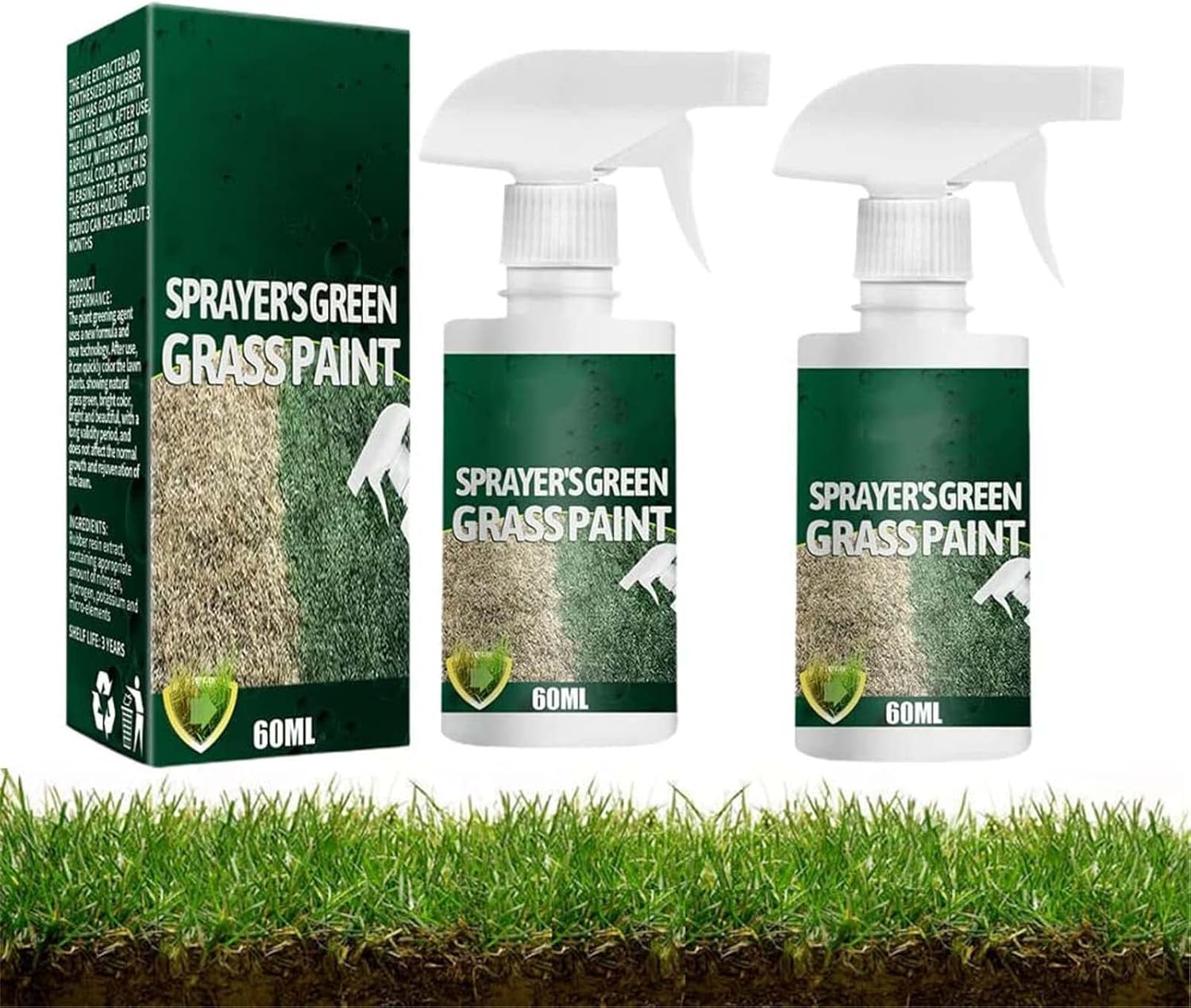 2022 New Upgraded Green Grass Lawn Spray,Lawn Paint Lawn Colorant