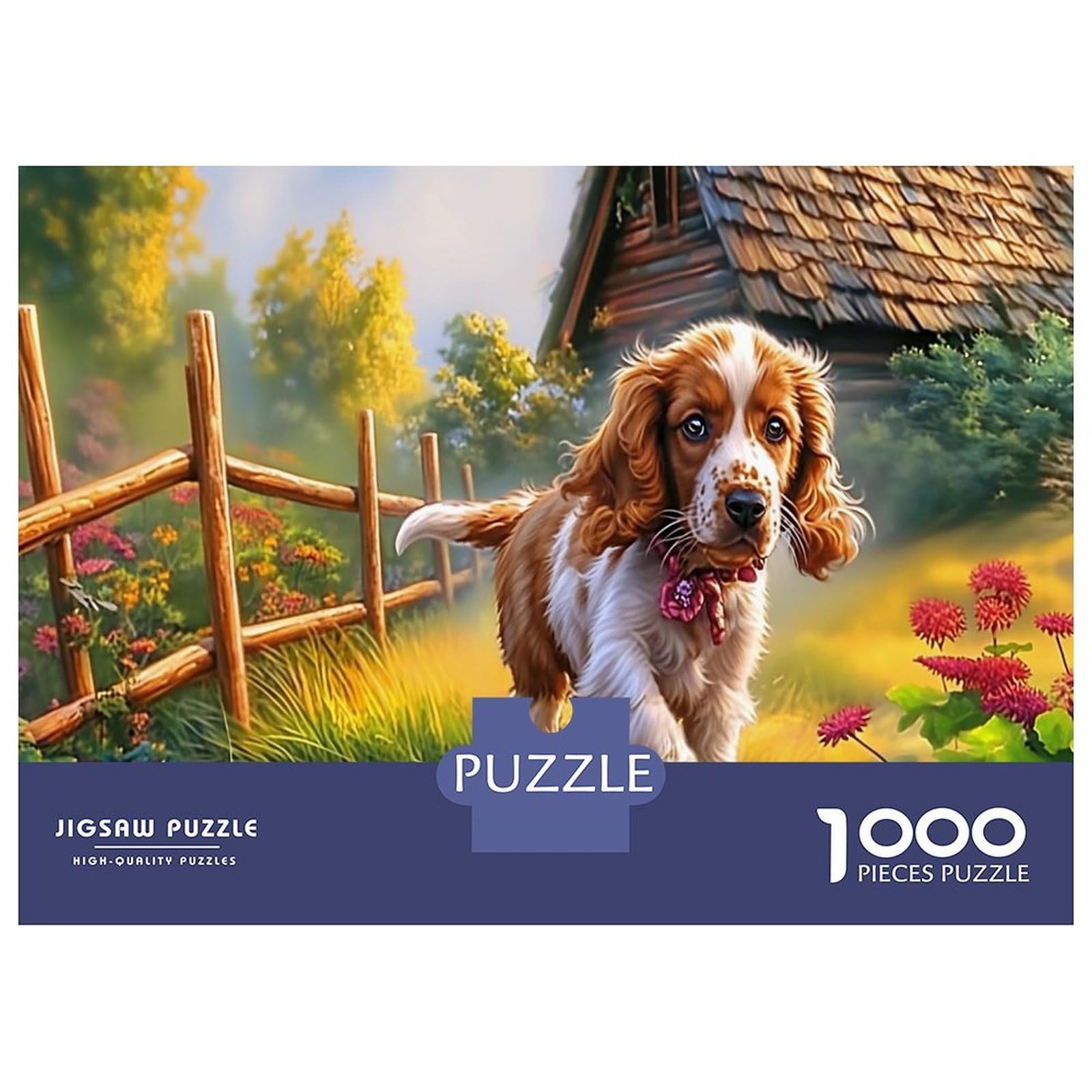 Rompecabezas de Springer Spaniel de 1000 piezas, una actividad para casa 8