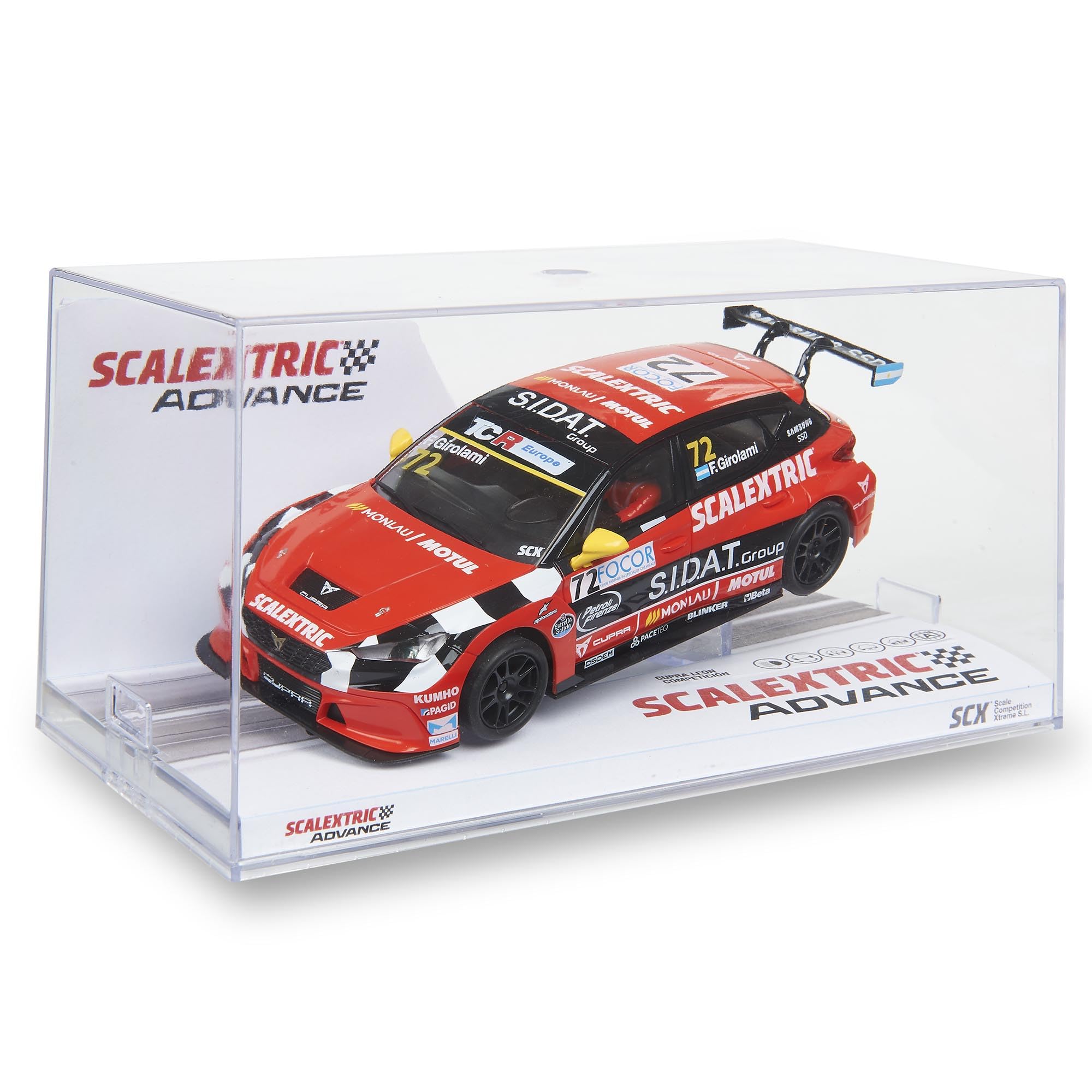 SCALEXTRIC - Vehículo de Carreras Advance - Coche Slot - Escala 1:32 (Cupra León Competición - Team Monlau)