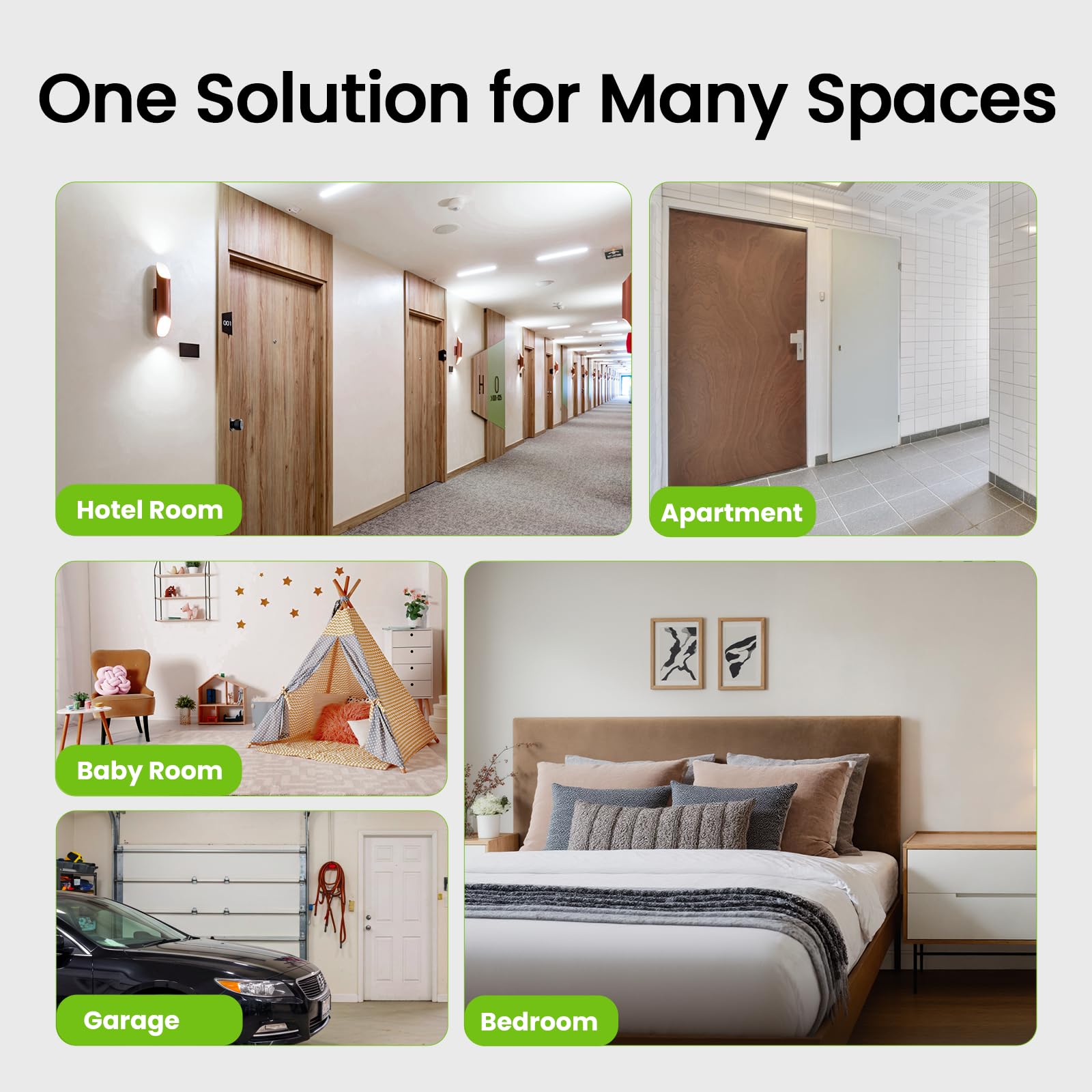 GHome Smart 4-in-1 Smart Door Knob Fingerprint Door Lock with Keypad, Biometric & App Control, Keyless Entry for Room, Garage, Office, Apartment, Local Data Storage