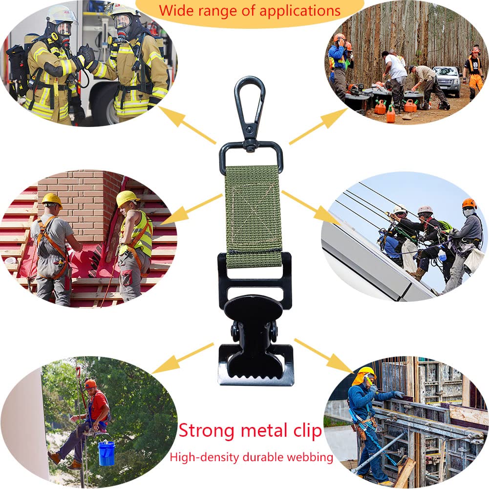 Handschuhclip für Arbeitshandschuhhalter, Greifer, Sicherheit, Rettung, Feuerwehrmann, Turnout, Ausrüstung, Handschuhgurt mit Krokodilklemme, 4 Stück