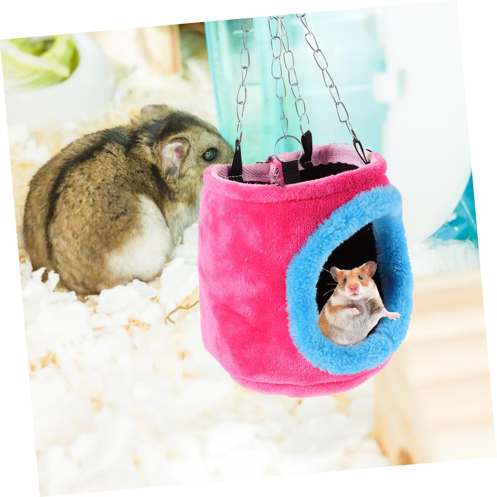 BESPORTBLE 3stücke Kuschelhängematte Für Kleine Tiere Baumwoll-Material s Zufällige Farben Wärmeisolierung Für Eichhörnchen Chinchillas Meerschweinchen Und Ratten