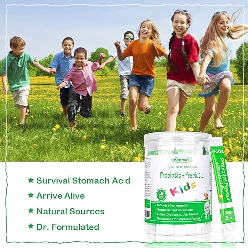 Miniatura 3 de ZEBORA Probióticos para mujeres, hombres y niños a partir de 3 años, prebióticos y probióticos en polvo para la salud digestiva e inmunológica,