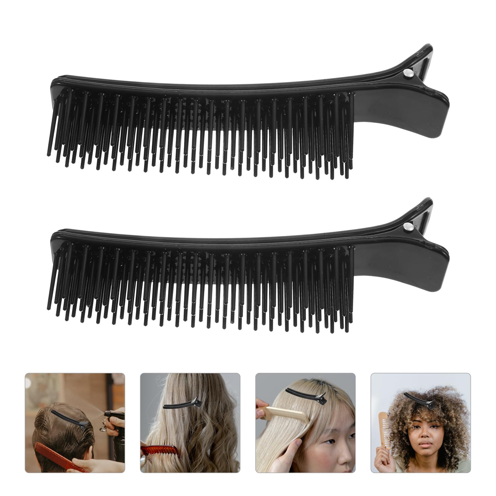 4PCS Grip Clips for Hair Sectioning, Professional Hair Styling Clips,Hair Stylist Nonslip for Salon Home Styling, Haircuts Dying Hair Partition Styling Tools 2