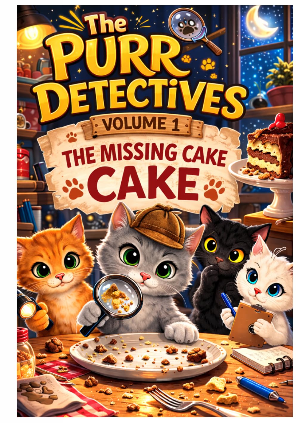 The Purr Detectives (volume 1 in black and white): The Missing Cake