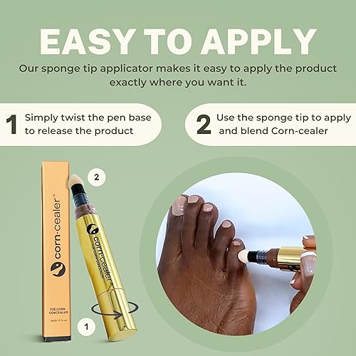 Miniatura 8 de CORN-CEALER  Corrector de maíz para dedos  Oculta instantáneamente los callos de los dedos  Corrector ligero para callos de los dedos  MOCHA