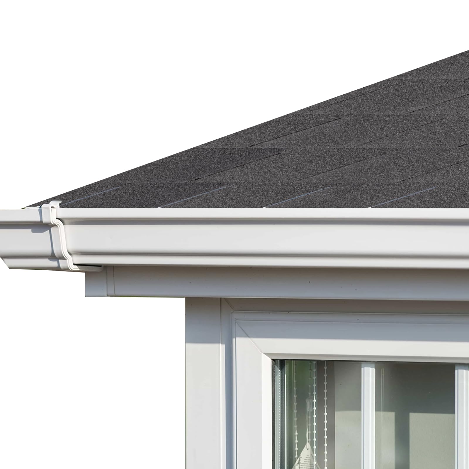 Grey asphalt roofing shingles in a 21-piece set