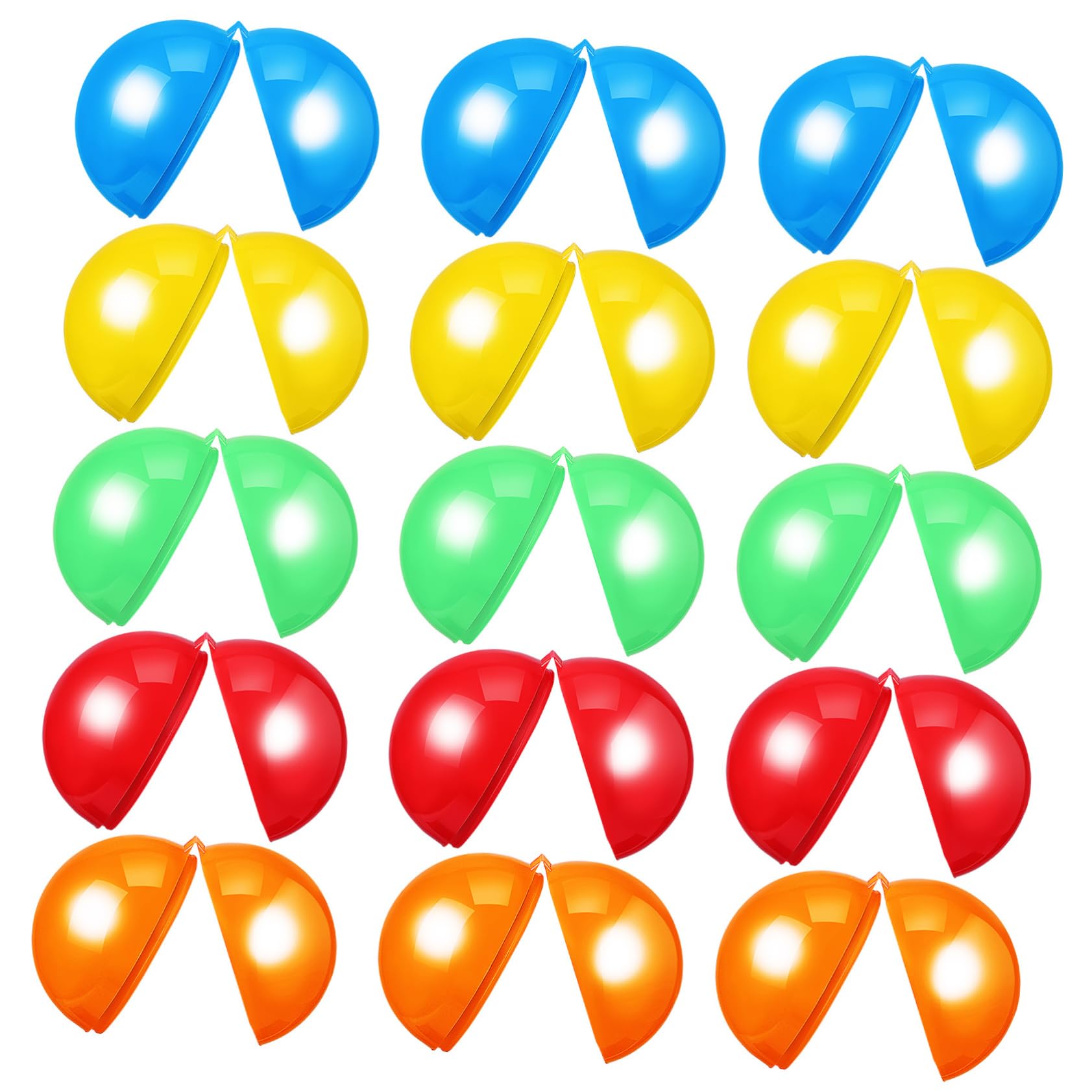 Beatifufu 50 Pcs Raffle Balls Hollow Bingo Game Balls Colorful Plastic Versatile for Parties Schools Corporate Events