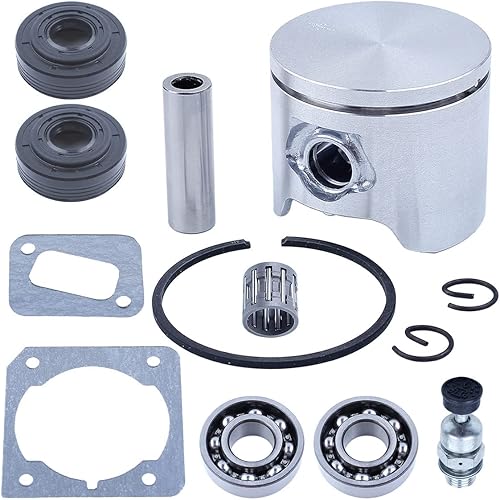 Miniatura 2 de Para Husqvarna 350 para piezas de motosierra, kit de pistón de 1.732 in, 503899671, 503932302