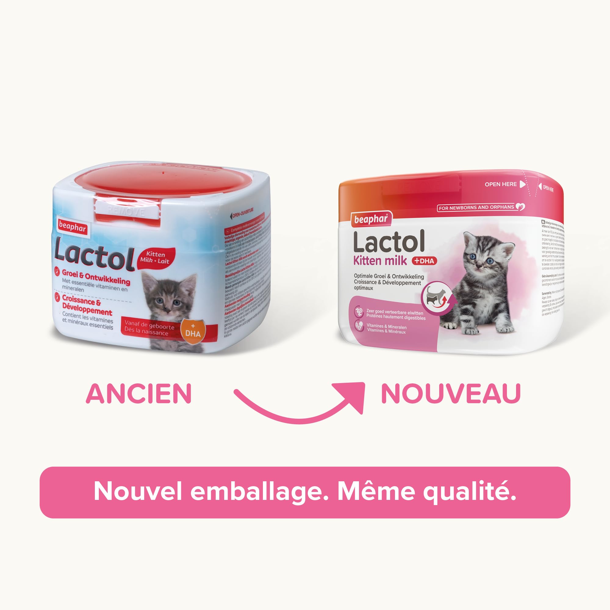 Beaphar Lactol, Latte in Polvere per Gattini, Sostituzione del Latte materno