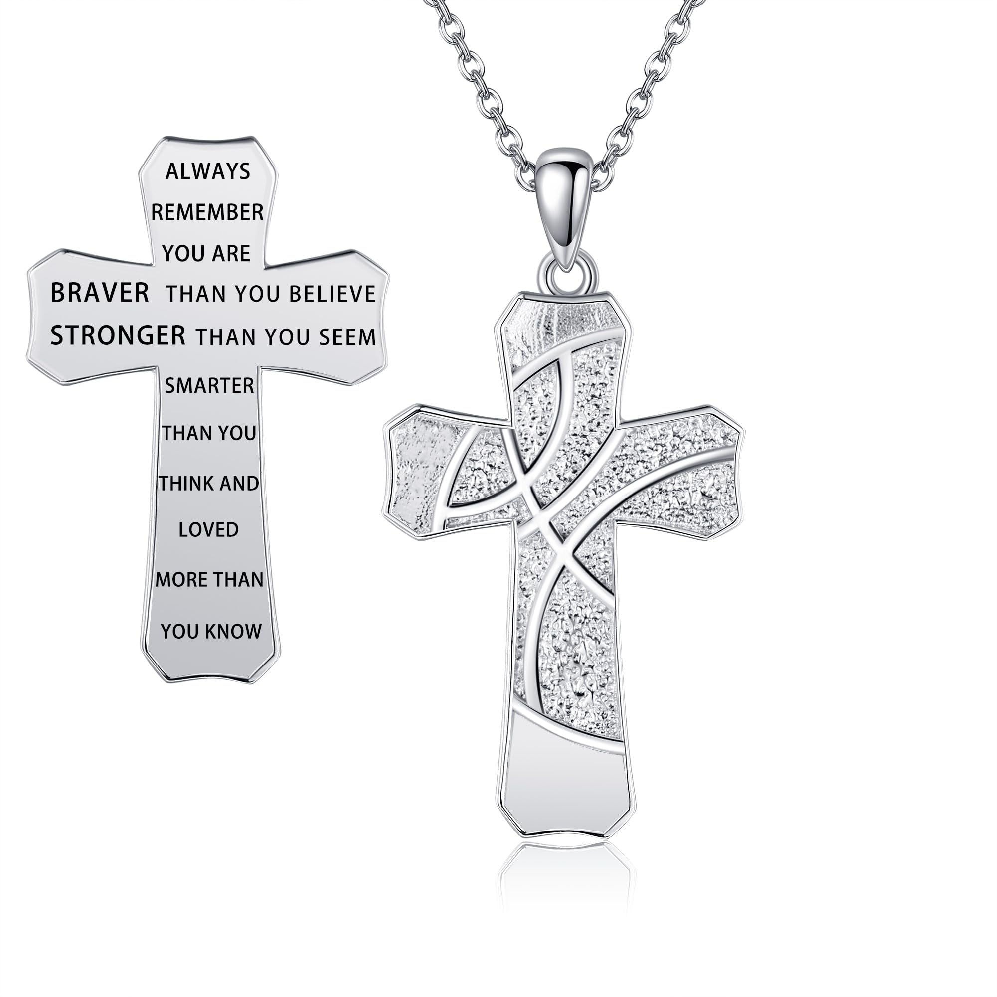 DAYLINLOVE Naszyjnik z krzyżykiem do koszykówki, srebro wysokiej próby 925, koszykówka, biżuteria chrześcijaństwa, religia, sport, inspirujący prezent dla kobiet, matek, koszykówki, sportowców, Srebro