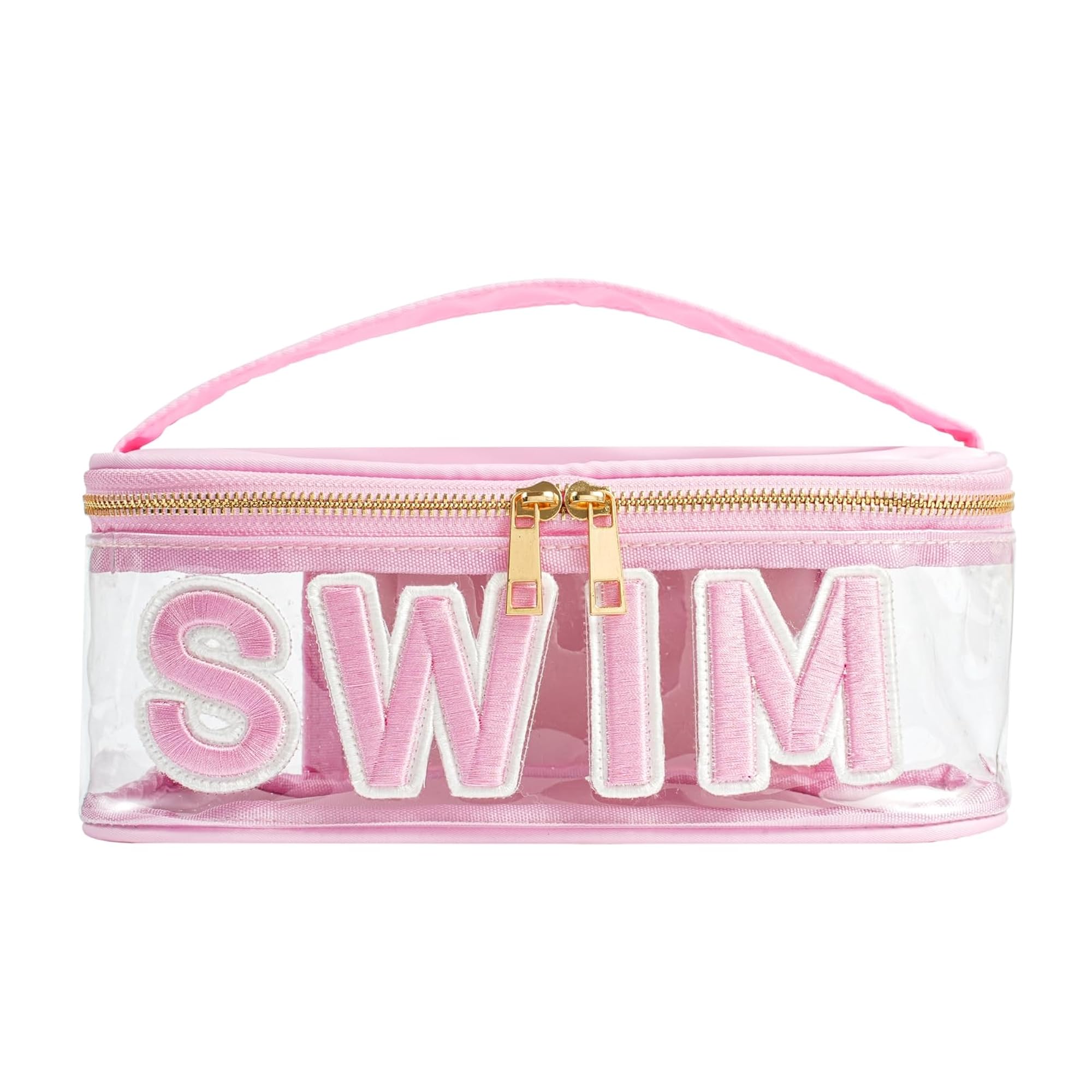 Clear Waterproof Summer Makeup Bag, Aesthetic Cosmetic Organizer