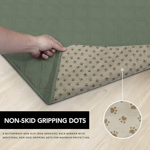Vista 93 de Easy-Going - Funda protectora, 100 % impermeable, protector de muebles, funda de sofá, funda antideslizante lavable, reutilizable, contra Beige