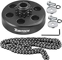 Vista 1 de Embrague de Go Kart con orificio de 3/4" 12T con cadena #35 Embrague centrífugo y cadena para motores de Go Kart Minibike Honda Kart