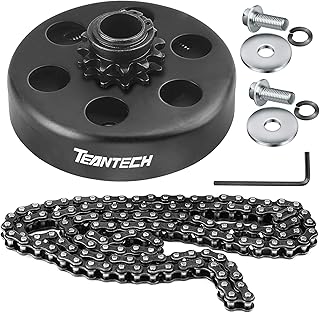 Go Kart Clutch 3/4" Bore 12T with #35 Chain Centrifugal Clutch and Chain for Go Kart Minibike Honda Kart Engines