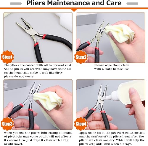 Miniatura 3 de Paxcoo, kit de herramientas de 19 piezas para fabricación de joyas con caja de guardado con cierre para confección y reparación de joyas