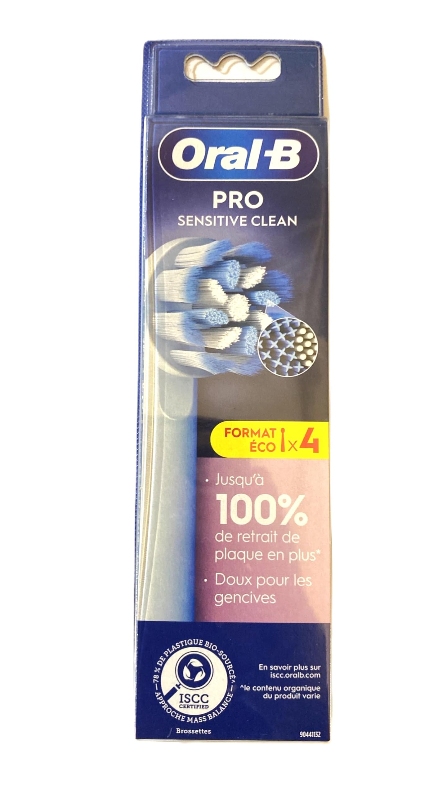 Oral-B Pro Sensitive Clean Electric Toothbrush Head, X-Shaped & Extra Soft Bristles For Gentle Brushing & Plaque Removal, Pack of 4 Toothbrush Heads, White-image-31