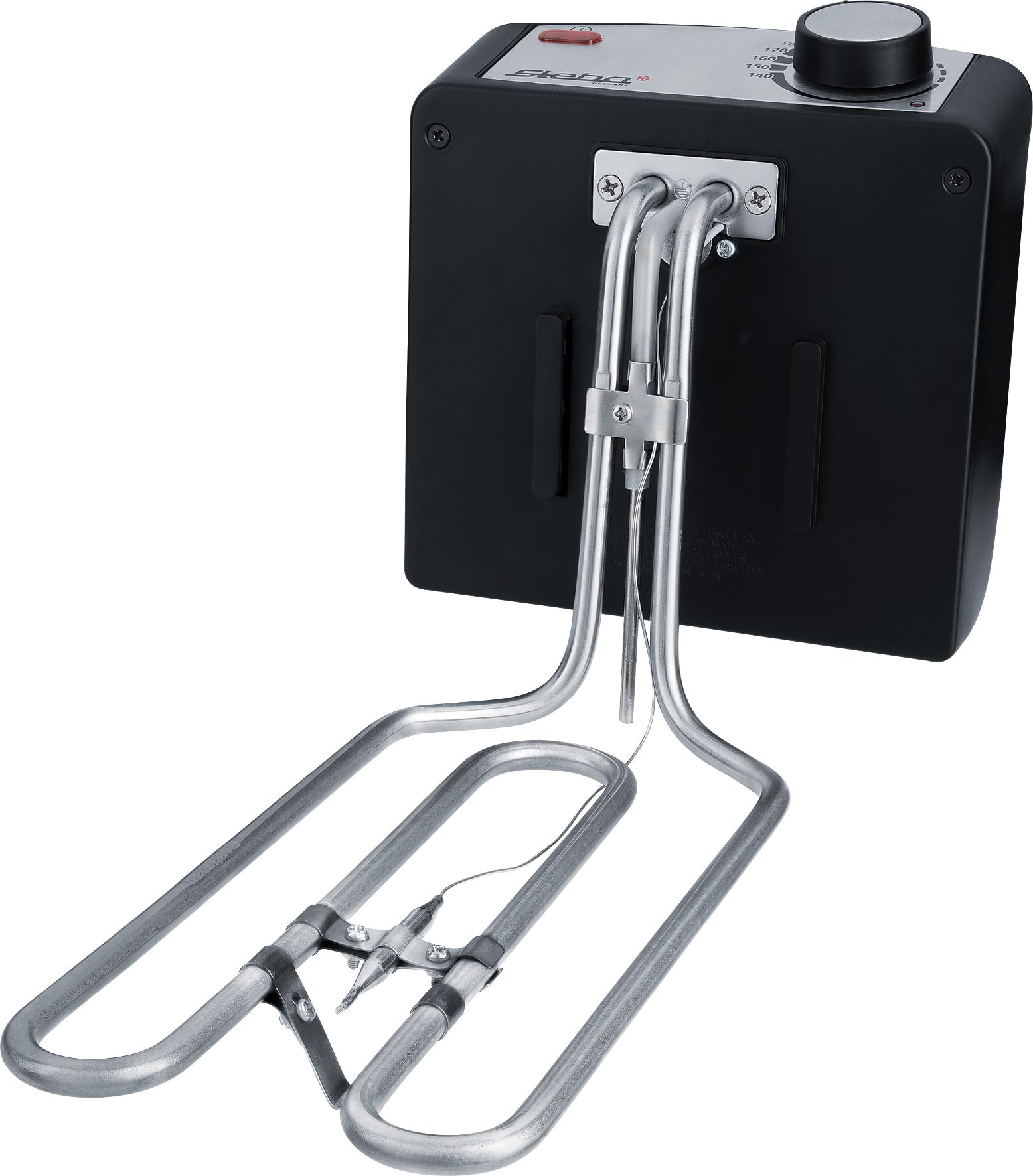 Steba DF 180 Edelstahl Fritteuse, Metallic | Profi-Heizsystem, 3 L