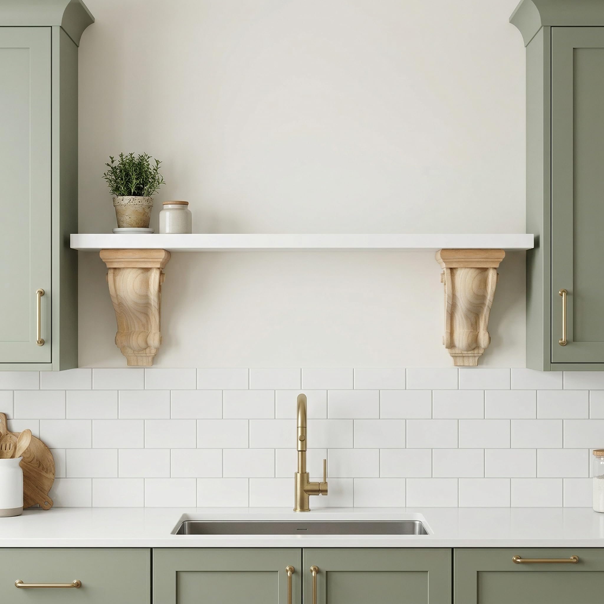 Corbeau sculpté sur bois exquis pour décoration d'armoire