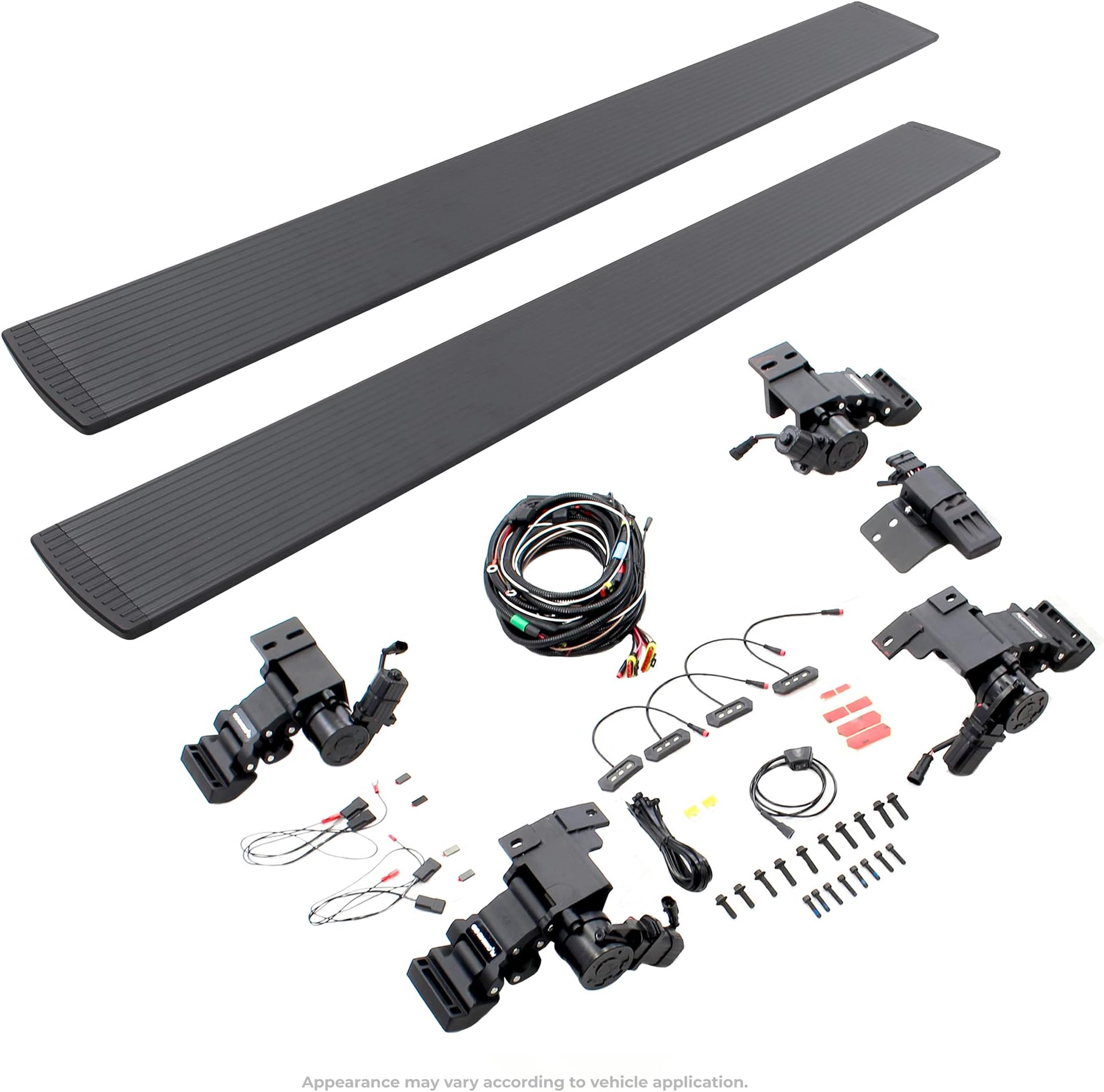 RealTruck Volt Power Running Boards for Toyota Tundra (2022-2025) Crew Cab | Aluminum, Textured Black | 20444587PC | Electric Powerstep & Retractable Steps