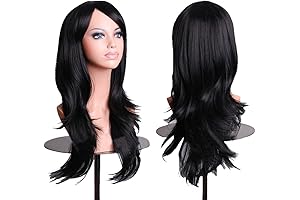 Wavy Long Wig for Women: Stunning Cosplay Accessory (Black)