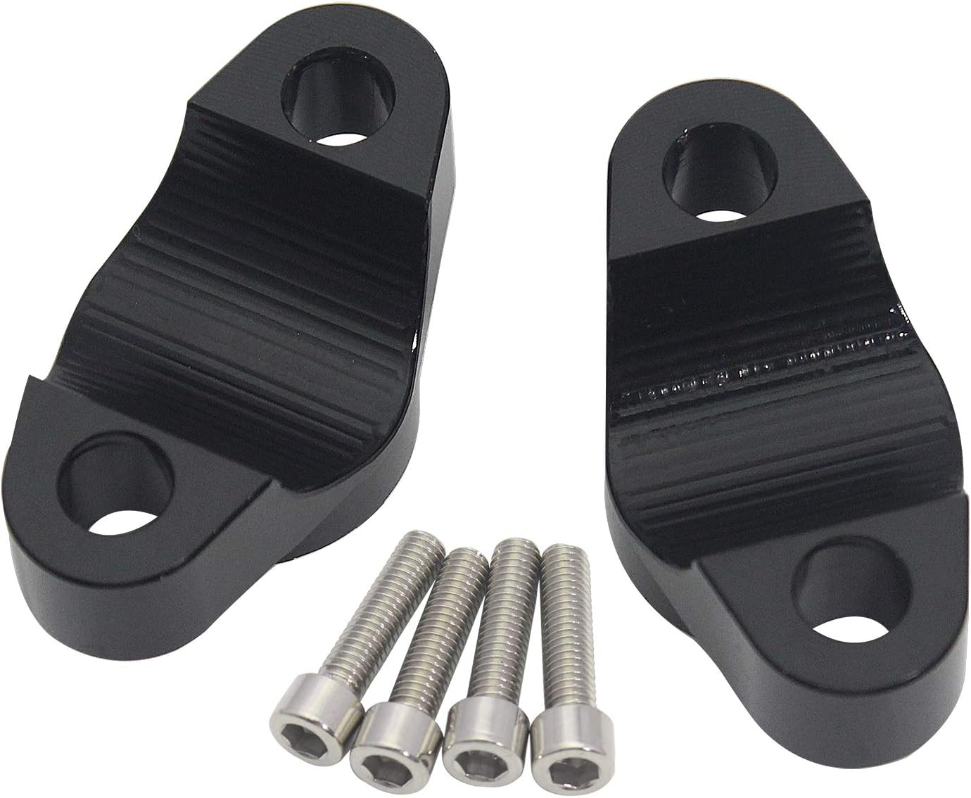 Motorcycle Cylinder Clamp Compatible with Suzuki Hayabusa GSX1300R 1999-2020 (2 pcs Black)