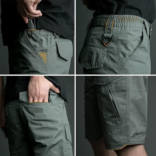 Miniatura 6 de ReFire Gear Pantalones cortos tácticos urbanos militares EDC cargo Rip Stop algodón al aire libre camuflaje pantalones cortos