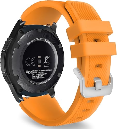 Correa de reloj deportivo, marca MoKo, de silicona, para Samsung Gear S3, Anaranjado