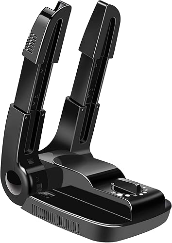 Manledio Secador y calentador de botas eléctrico portátil con estante plegable y de secado