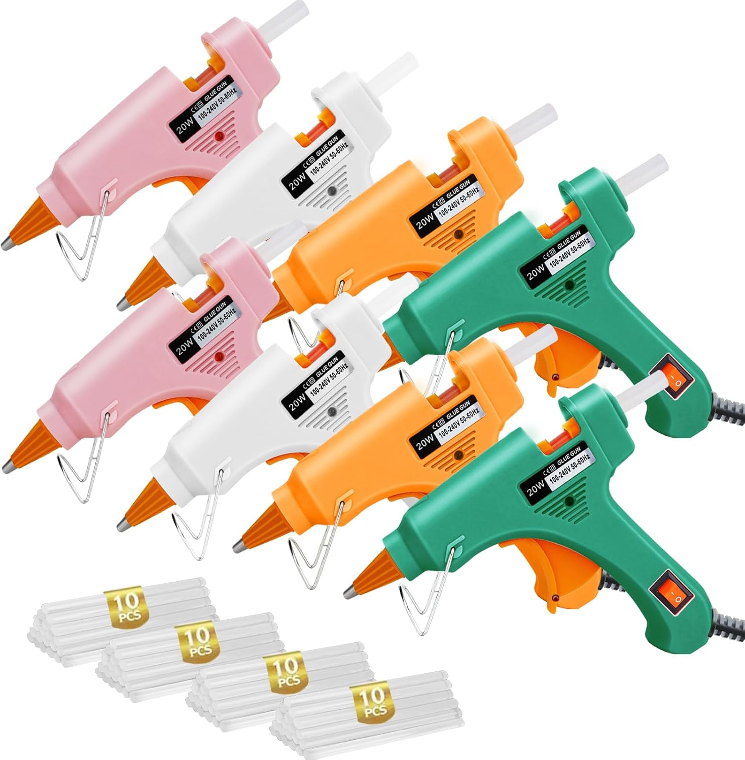 Hot Glue Gun Kit with 40 Glue Sticks