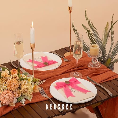 Miniatura 6 de Cinta de gasa de chifón hecha a mano en rosa pastel y rosa brillante, de 1.5 pulgadas x 21 yardas, con bordes deshilachados de seda, para coronas