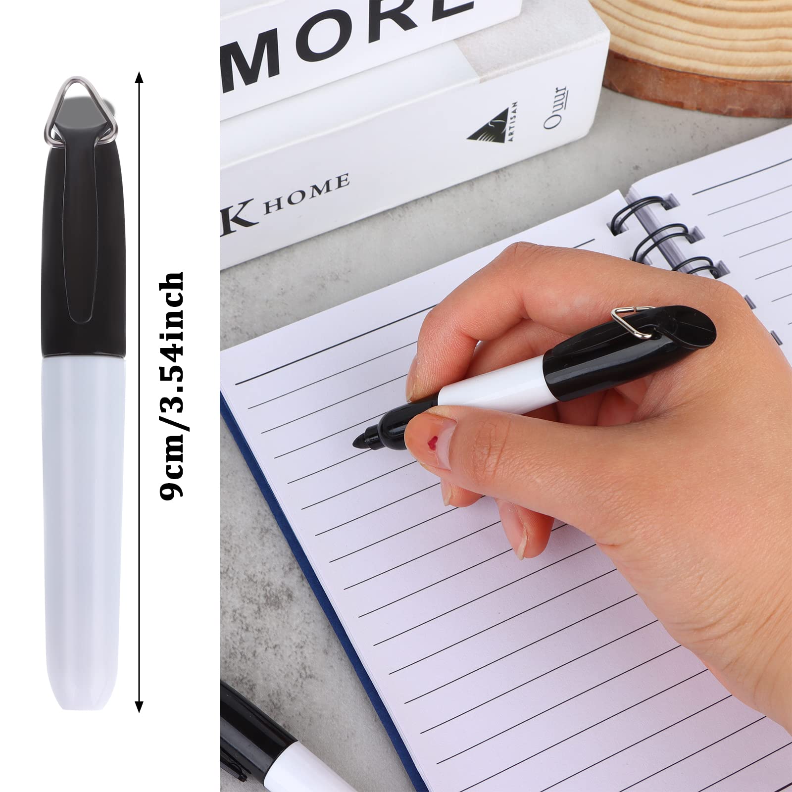 Amazon.co.jp: ホワイトボードマーカー キャップクリップ付き 50本