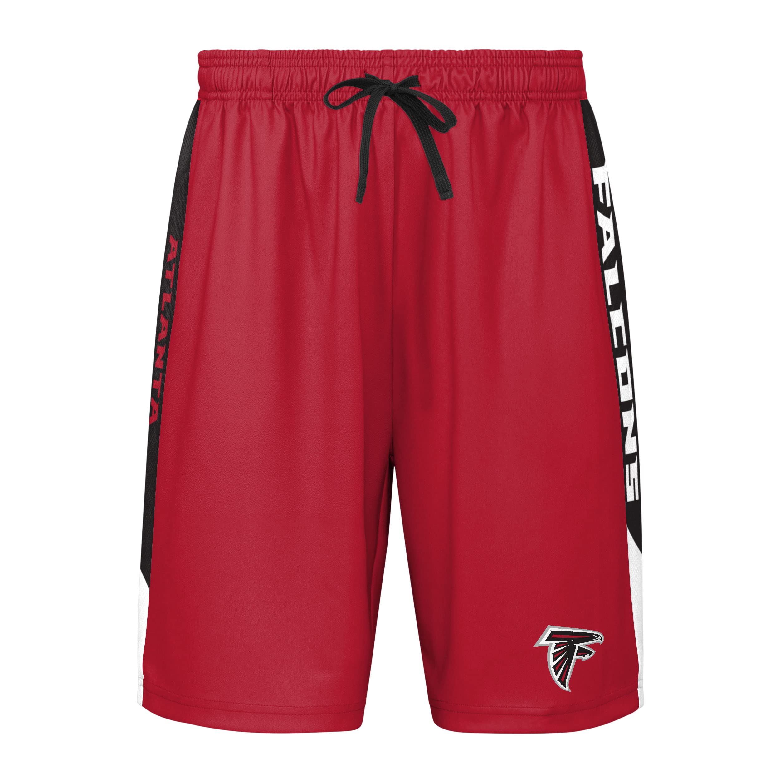 FOCO Men's NFL Side Stripe Training Short, Atlanta Falcons, Large