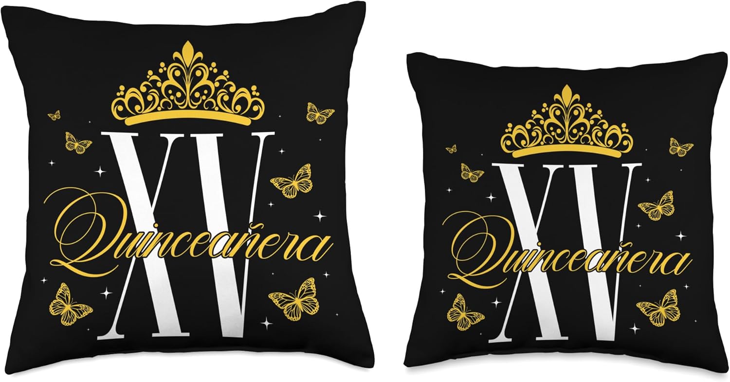 Quinceañera XV 15th Birthday Mis Quince Throw Pillow