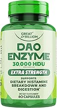 DAO Enzyme (Diamine Oxidase) - Digestive Enzymes for Women & Men - 30,000 HDU - Gut Health Supplements - Digestive Health Histamine Support - Enzymes for Digestion - 60 Capsules