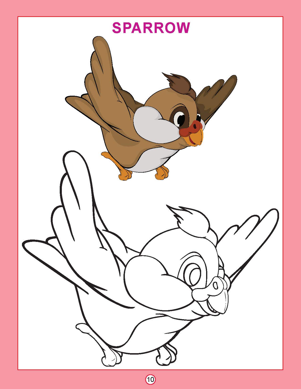 Birds Colouring Book for Kids Age 3β5 Years | Copy Colour: Birds | Fun Preschool Activity to Learn Colours & Bird Names | Large Images & Thick Paper for Easy Colouring | Early Learning Educational Book 2