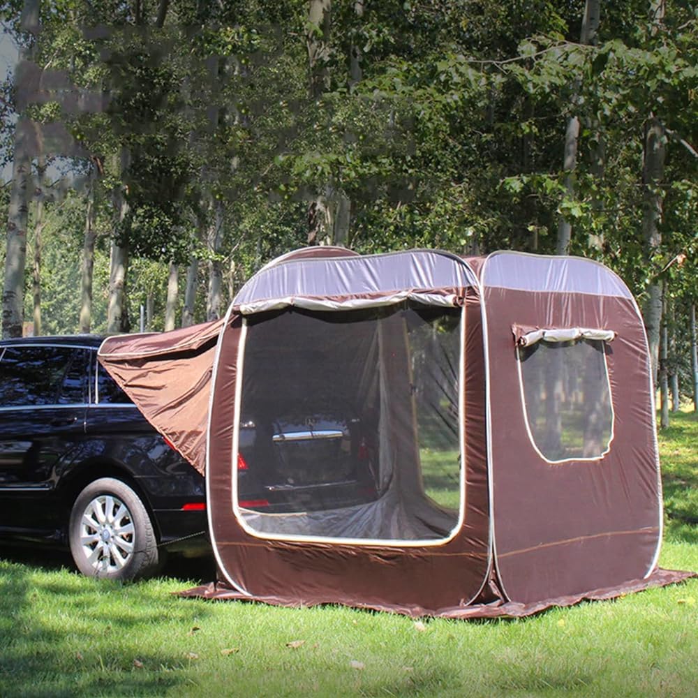 Tente automatique de hayon de voiture, grand espace SUV Extension arrière, couverture de coffre portable, protection UV étanche pour camping